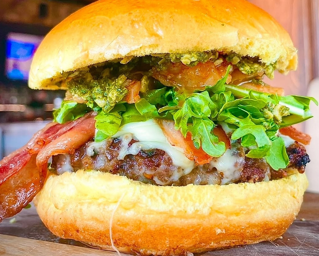 Block and Blade burger photo for the Manitoba regional winner